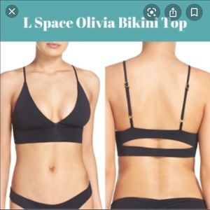 Black lspace bikini top